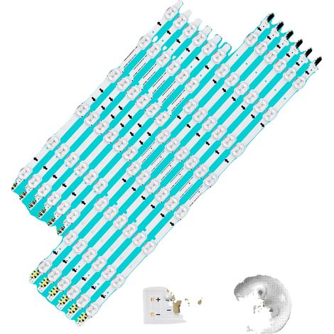 Striscia LED, lunga 1025 mm, 14 LED, tensione 3V, certificata CE, compatibile con diversi modelli (1/5)