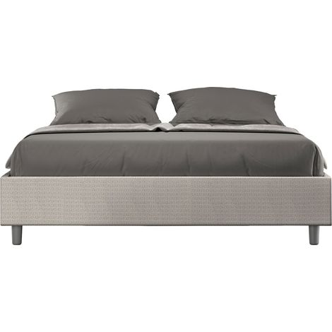 Letto Matrimoniale Sommier 160x200 cm Senza Rete Azelia Labirinto 01 Bianco (1/4)