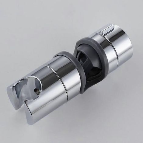 Support de douchette pour barre de douche réglable 18-25 mm ABS argenté (1/4)