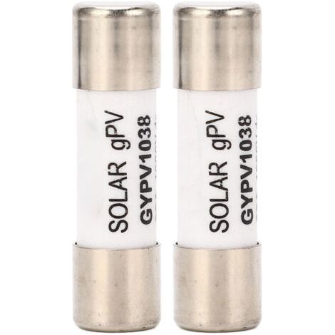 BUNTHAUS 2pcs Solar PV Fuse Protection de court-circuit en porcelaine Core de quartz 1000VDC 30A