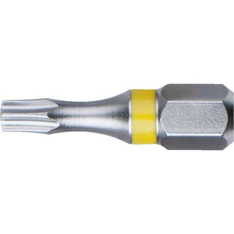 Confezione da 5 inserti codificati a colori TORSIONpower®, lunghezza 25 mm - 1/4'' - TORX® T7