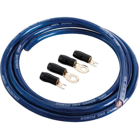 Sinuslive Kit cavo corrente HiFi per auto 25 mm² placcato oro (1/2)