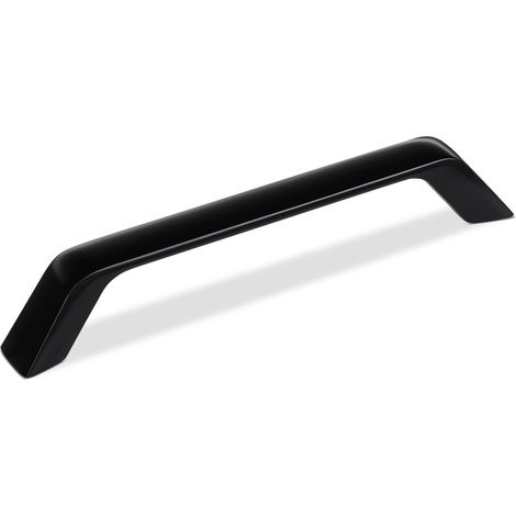 Möbelgriff Bügelgriff BLACKLINE II BA 128 mm schwarz matt inkl. Schrauben, 1 Stück
