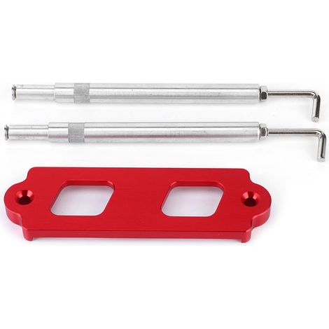 Kit de montaje de batería con soporte de varilla y ganchos, compatible con Honda Civic/CRX (rojo) (1/5)