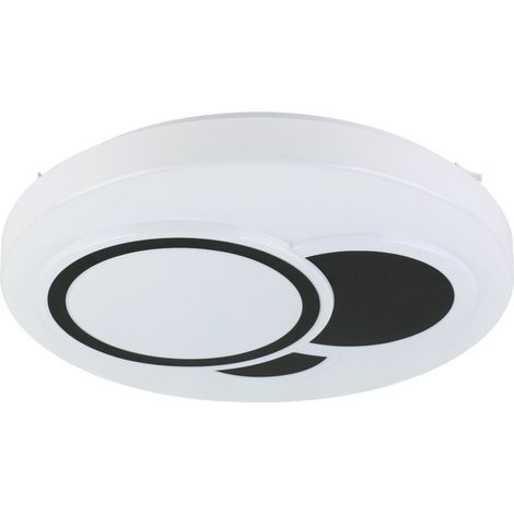 Eglo LED Deckenleuchte Espartaco weiß schwarz Ø 38,5 cm Deckenlampen & Kronleuchter