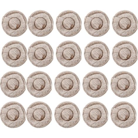 20 pastilles de tourbe de 30 mm pour semis, blocs de terreau, pour la transplantation et la culture de fleurs et légumes au jardin