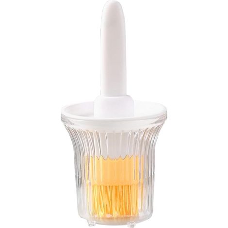 Bottiglia per olio con pennello in silicone, flacone dispenser per olio 2 in 1, pennello da cucina in silicone, strumento portatile per barbecue, contenitore per olio per cucinare, utensili da cucina (1/5)