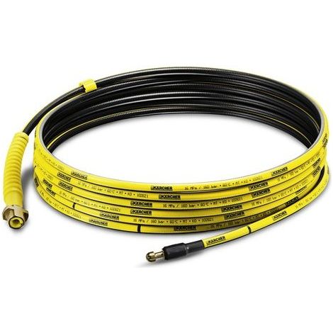 Kärcher – Sonde de purge de canalisation pour nettoyeur haute pression – Tuyau flexible 7,5 m – Embout spécial pour nettoyage rapide – Compatible tous modèles
