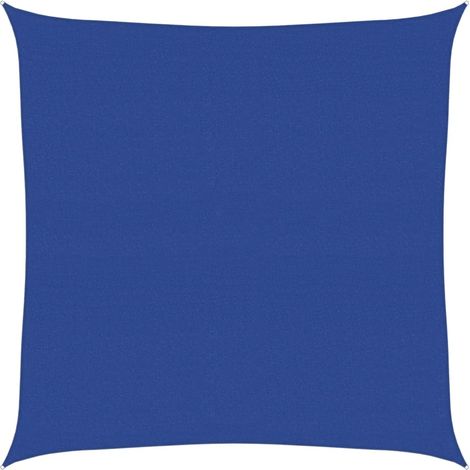 Sunshade Sail 160 g/m² Square Blue 6x6 m HDPE vidaXL