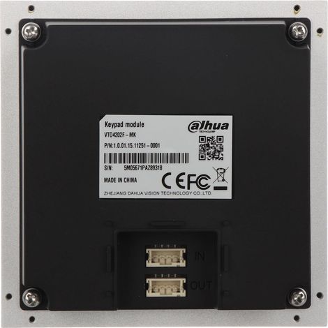 Modulo Dahua Technology VTO4202F-MK Argento IP65 (1/2)