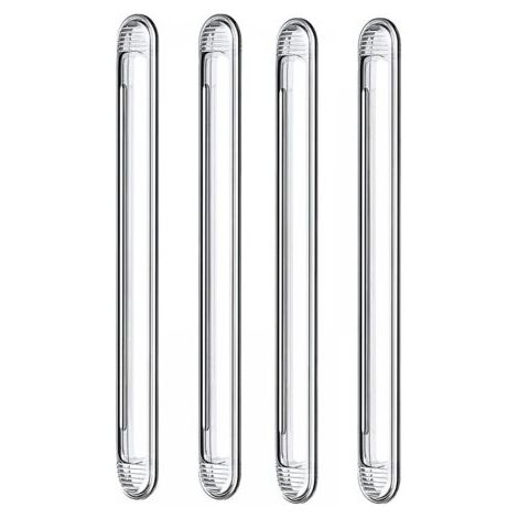 Pare-chocs en silicone transparent pour porte d'armoire, porte de voiture, tiroir, porte de douche, abattant de toilettes (4 longs) (1/5)