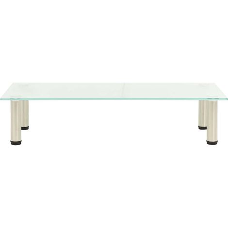 Maison Exclusive - TV-Tisch 80x35x17 cm Satiniertes Hartglas (1/5)