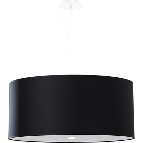 Sollux OTTO Suspension Cylindrique Noir 60cm E27 (1/5)
