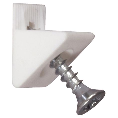 12 PEZZI - FERMASCHIENA IN PLASTICA CONVITE - COLORE BIANCO