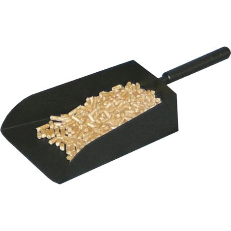 Pelletsschaufel Schaufel schwarz beschichtet- Länge 35,5cm