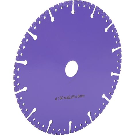 Disque de coupe diamanté brasé sous vide pour la démolition de carreaux de céramique, meule de 180 mm de diamètre