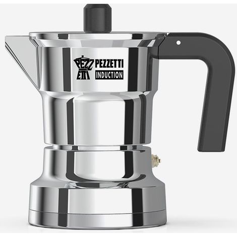 Cafetera moka para inducción de 2 tazas en aluminio Solidespress