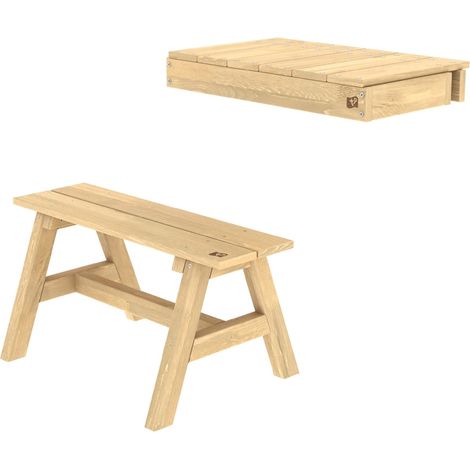 Étagère pour maisonnette + banc bois FSC®
