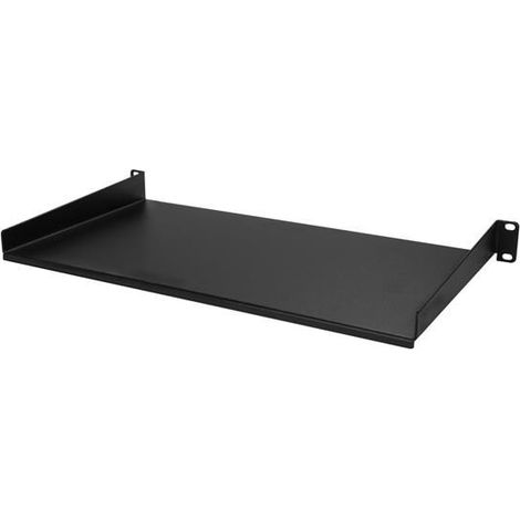 StarTech.com 1U Rack Shelf - 10 in. Deep - Rack - Regal - Schwarz - 1U - 25.4 cm (10) (CABSHELF1U10) (1/5)