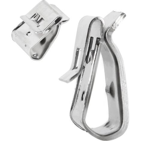 50 pièces Clips de Câble,Serre-Câbles en acier Inoxydable,Sterilisateur bocaux conserves, Fixation de câble support de câble,Fixation panneau solaire (1/5)