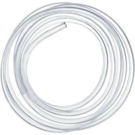 Tuyau flexible transparent 3 mètres – Diamètre intérieur 10mm – Diamètre extérieur 12mm – PVC résistant à l'abrasion et à la corrosion (1/5)
