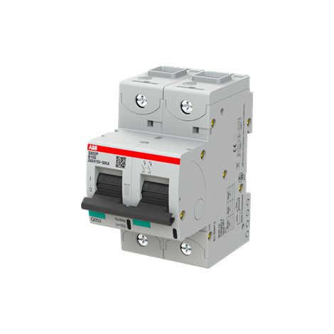 S800P Disjoncteur modulaire 2P 100A courbe B 50kA 2CCG001218R0001 ABB G151687 (1/3)