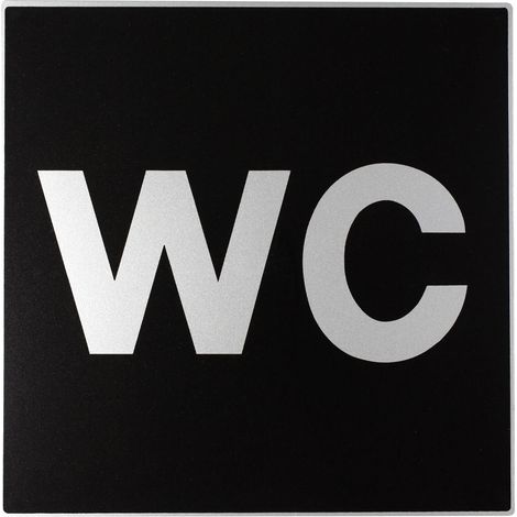 Plaque de porte WC - Europe design 200x200mm - 4280059 (1/2)