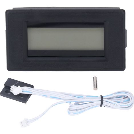 Tachymètre avec écran LCD, sonde à effet Hall, étanche, sans interférences, pour tours avec aimant, 5 V CC (1/5)