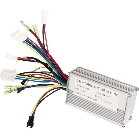 Contrôleur de Moteur 36V 48V 17A pour Vélo Électrique avec Batterie Lithium et Câblage (1/5)