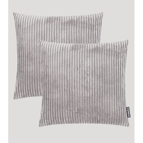 [NEUWERTIG] Mokebo Cordkissen Set 45x45 Grau Kissen Cordstoffkissen Sofakissen Couchkis411