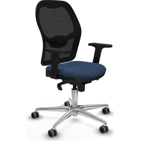 Bürostuhl piqueras y crespo Jorquera schwarz Mesh Kunstleder