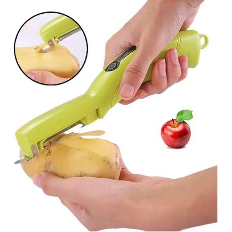 Éplucheur,Éplucheur de Légumes Électrique,Économe Fruits Multifonctionnel,Pour Pomme,Poire,Concombre,Carotte,Pomme de Terre,Tomate (1/4)