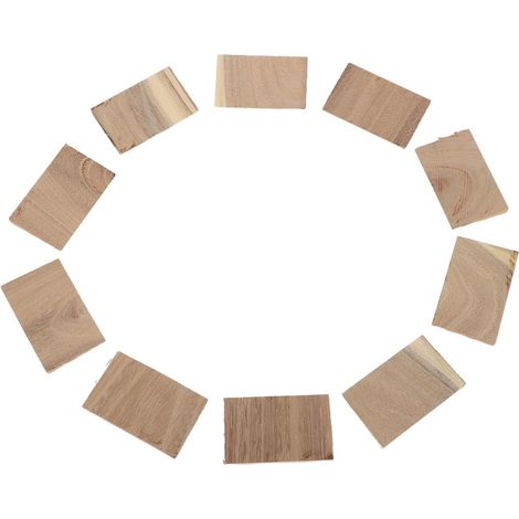 10 Pièces Coin en Bois Khaki pour Fendre, Artisanat de Précision, pour Projets de Réparation de Manches D'outils et Entretien Extérieur (1/5)