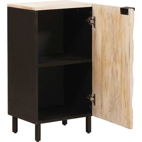 Buffet avec stockage Finition Lavage Blanc 40 x 33 x 75 cm (1/5)