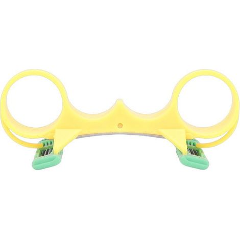 Tondeuse à cheveux chauve rapide, poignée incurvée ergonomique, coupe de cheveux manuelle pour hommes avec 2 têtes de rechange