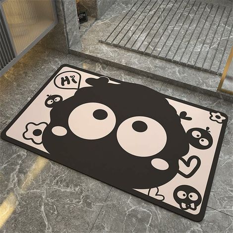 Tapis de Bain 50x80cm en Pierre Diatomite à séchage Rapide Motifs drôles d’Animaux Tapis de Bain antidérapants Tapis de Sol Super Absorbant Tapis de Bain Mignons irréguliers (1/5)