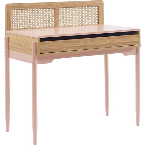 BAÏTA PABLO05 Scrivania per Bambini, Rosa, L90cm (1/5)