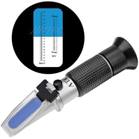 Réfractomètre pour miel et liquides – Plage de mesure 58-90 % Brix – Compensation automatique de température – Accessoires inclus - BRIX 10-32 (1/5)