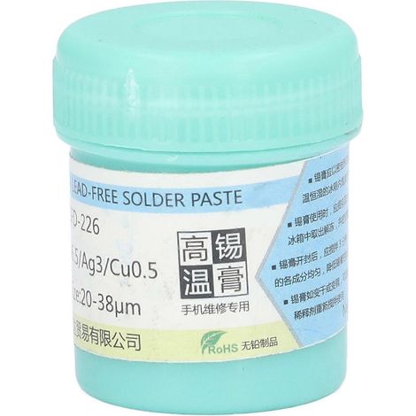 Pâte à souder sans nettoyage, crème de flux de soudure haute température pour la réparation de téléphones portables SFD-226