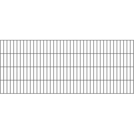 ALBERTS Doppelstab-Gittermatte, verz.anthr, BxH2000x800mm, Draht-Ø6/5/6, Masche50x200mm (1/5)