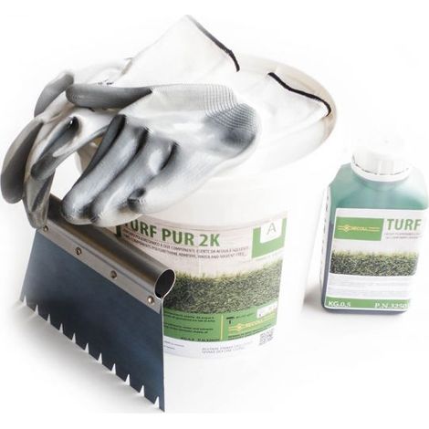 COLLA prato sintetico kit 5 kg erba artificiale manto tappeto giardino bicomponente