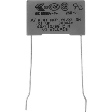Kemet R413F11000000M+ 1 St. MKP-Funkentstör-Kondensator radial bedrahtet  1 nF 300 V 20 % 10 mm (L x