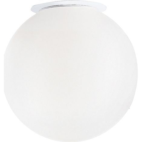 Applique/Plafoniera Emily Rossini Group - Diametro 40cm, Vetro Satinato Bianco, Attacco E27 IP20, Design Minimalista per Interni (1/5)