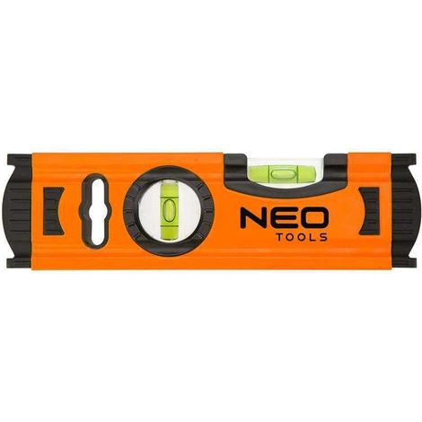 Neo Tools 71-030 Nivel de burbuja de aluminio 20 cm plateado