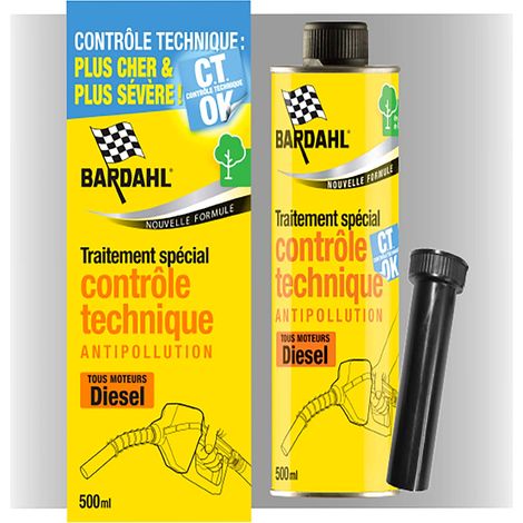 Traitement Spécial Contrôle Technique Antipollution Diesel Bardahl 500ml 500 ml 500 ml