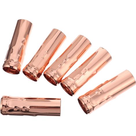 6 Pièces Manchon de Lustre en Fer Couleur Or pour Chandelier E14 Style Européen Créatif, Accessoire de Remplacement pour Anciennes Couvertures de Douilles (1/5)