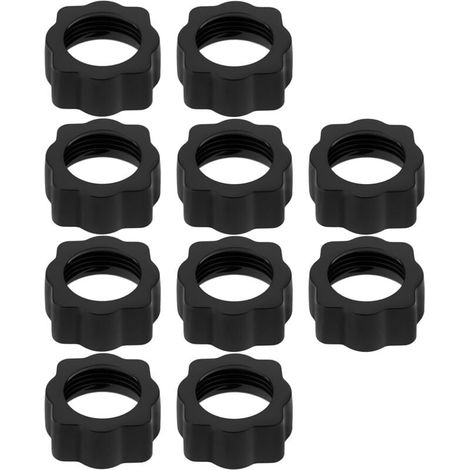 10 Stück Schraubkugelkopfadapter für Autotelefonhalter, Klemmmutter für 17-mm-Kugelkopfadapter für DVR-Kamerazubehör, Pflaumenblütenform