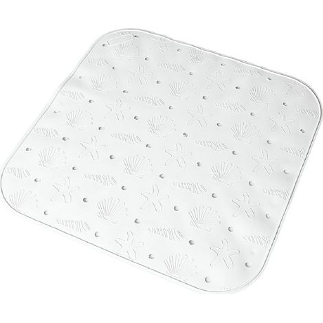 Tappeto tappetino ventose antiscivolo per bagno da piatto doccia bianco prodotto interamente in ITALIA CON PLASTICA PROFUMATA (1/5)