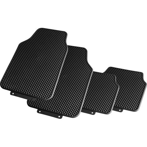 Universal Rubber Car Mats, Dimensions 68x45 cm and 48x38 cm, Non-Slip Surface, Vehicle Floor Protection (1/4)