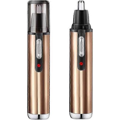 Tondeuse à poils de nez et d'oreilles rechargeable par USB (Or) (1/5)